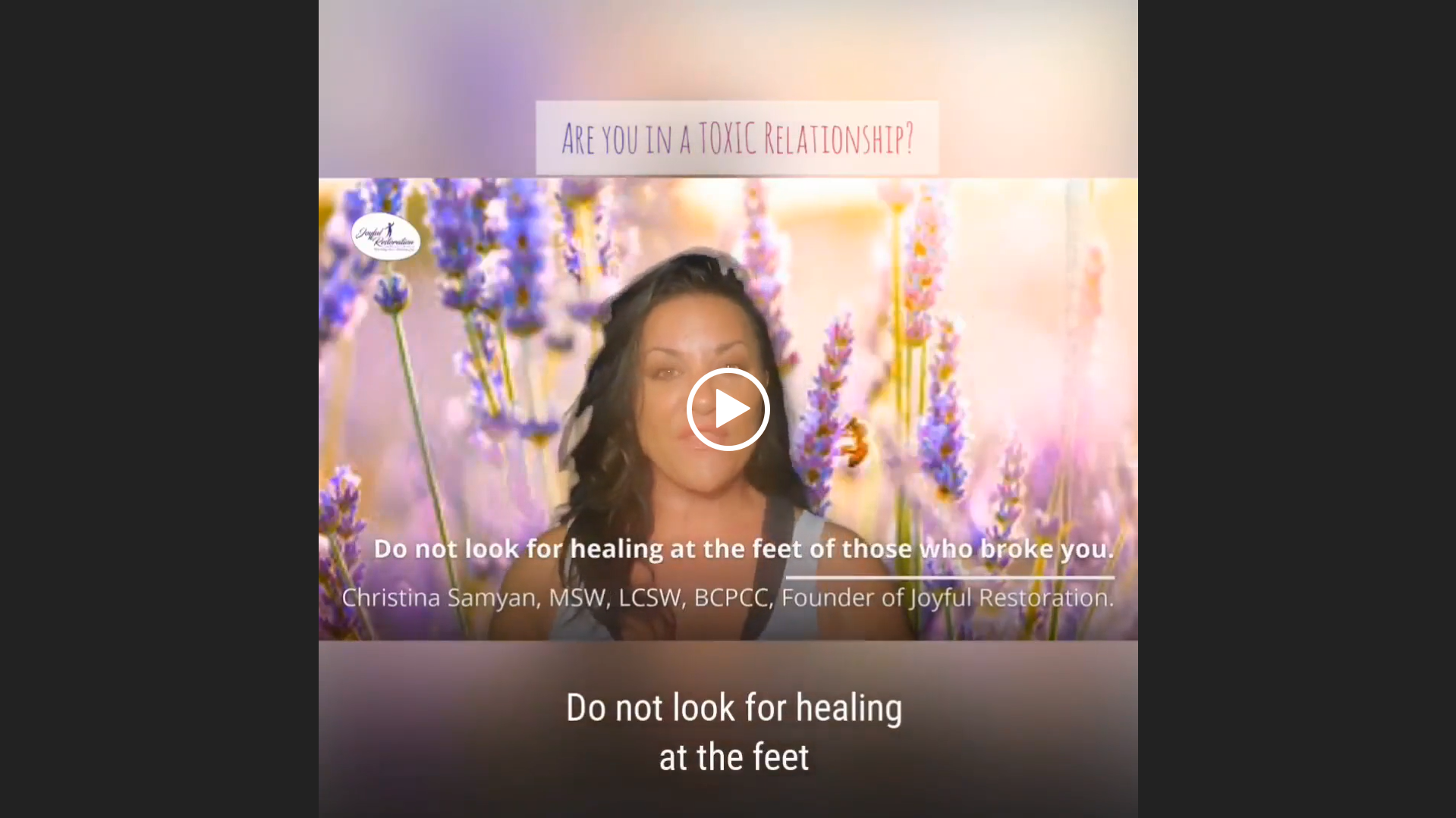 “Do not look for healing at the feet of those that broke you.”- Rupi Kaur