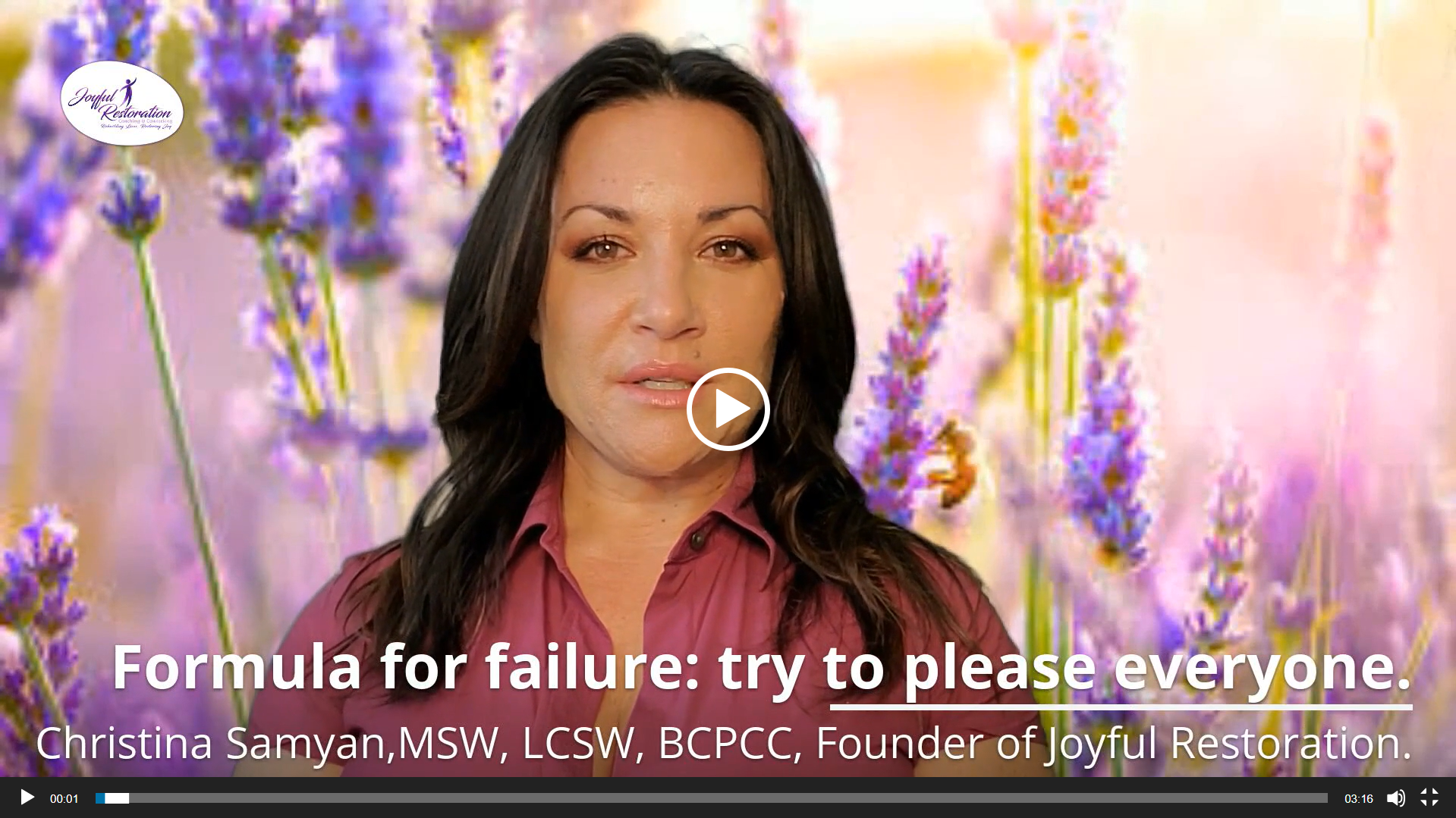Formula For Failure, Try to Please Everyone!