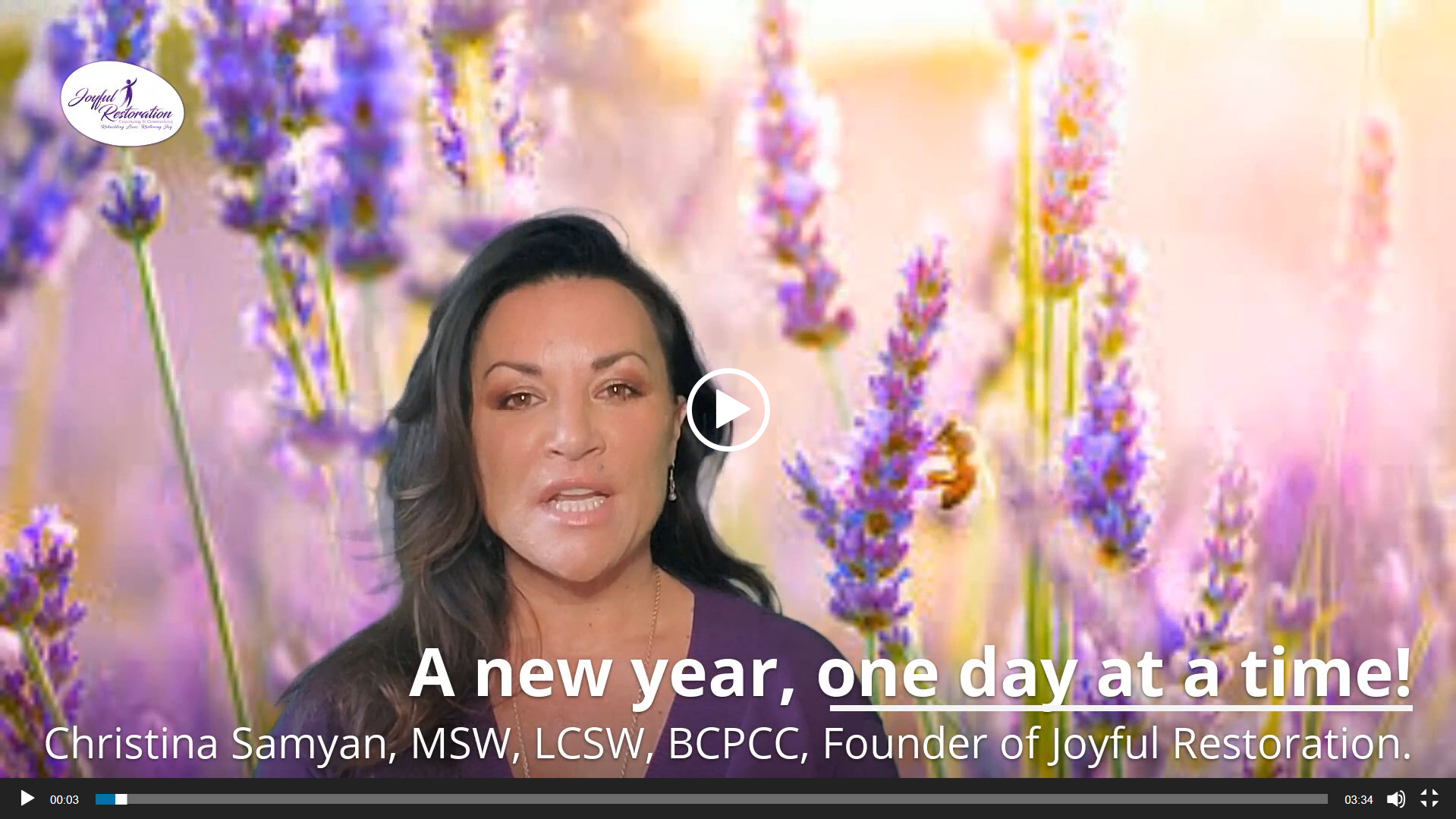 A New Year, One Day at a Time!